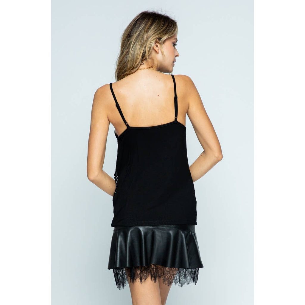 CAMISOLE TOP WITH STONES