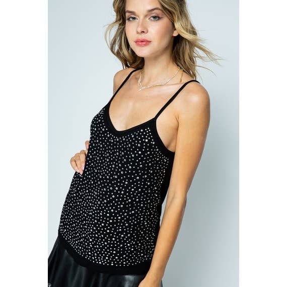 CAMISOLE TOP WITH STONES