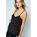 CAMISOLE TOP WITH STONES
