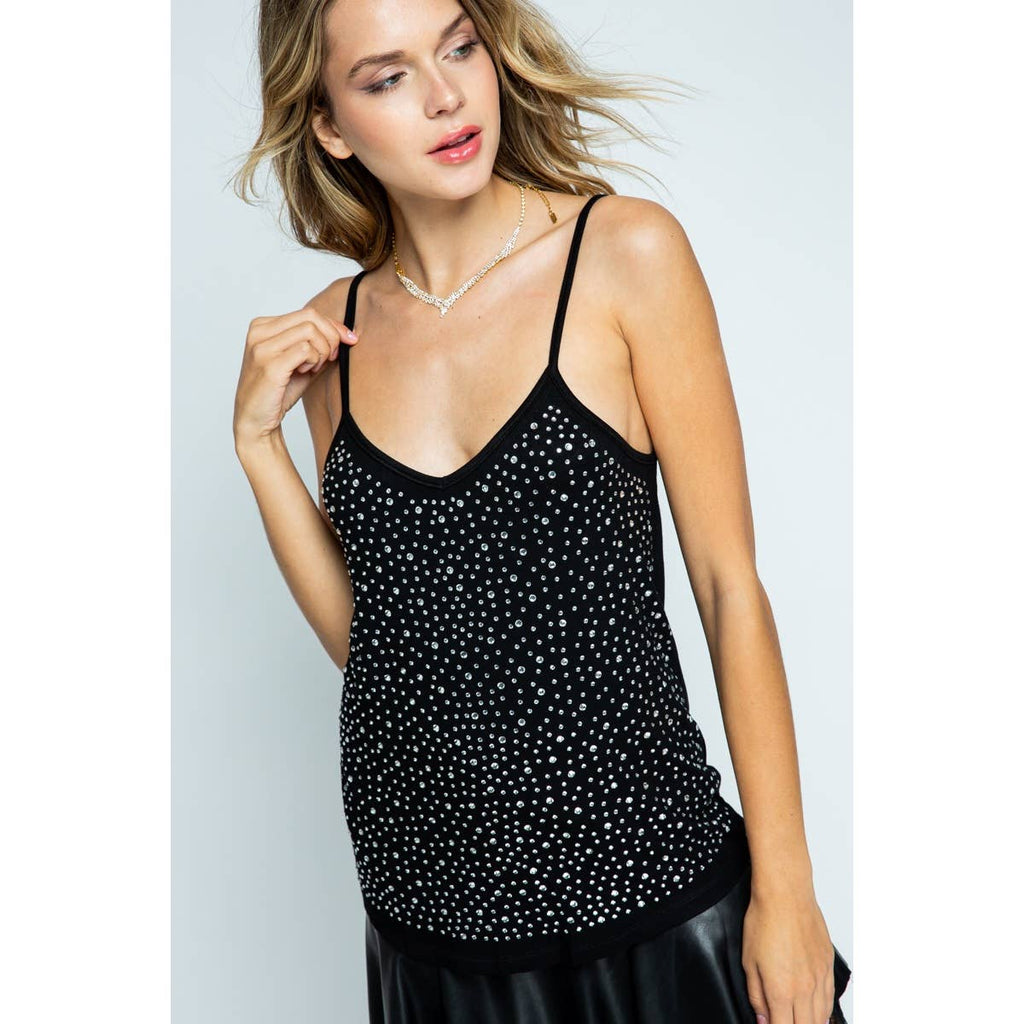 CAMISOLE TOP WITH STONES