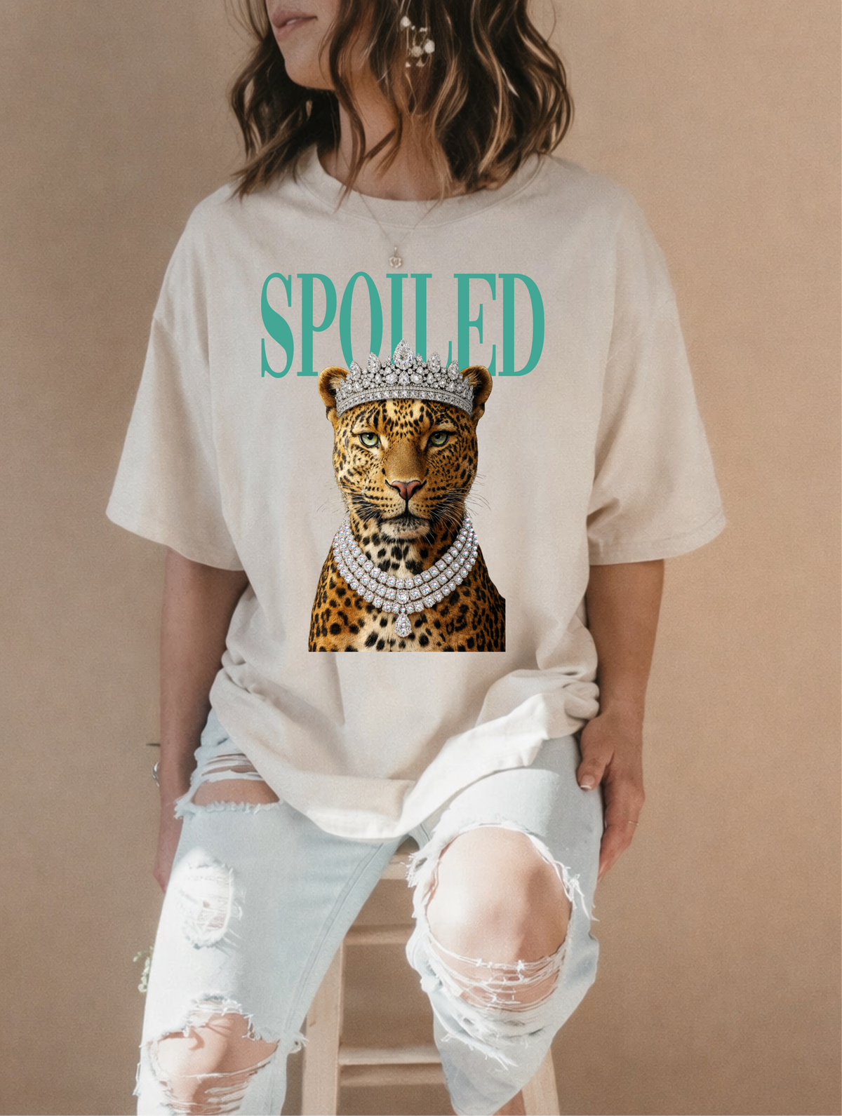Spoiled Leopard Graphic Tee DTG