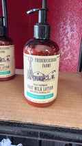 Fredericksburg Farms, Texas handmade goat, milk lotion made with essential oils rosemary mint