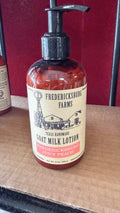 Fredericksburg Farms, Texas handmade goat milk lotion in Fredericksburg juicy peach