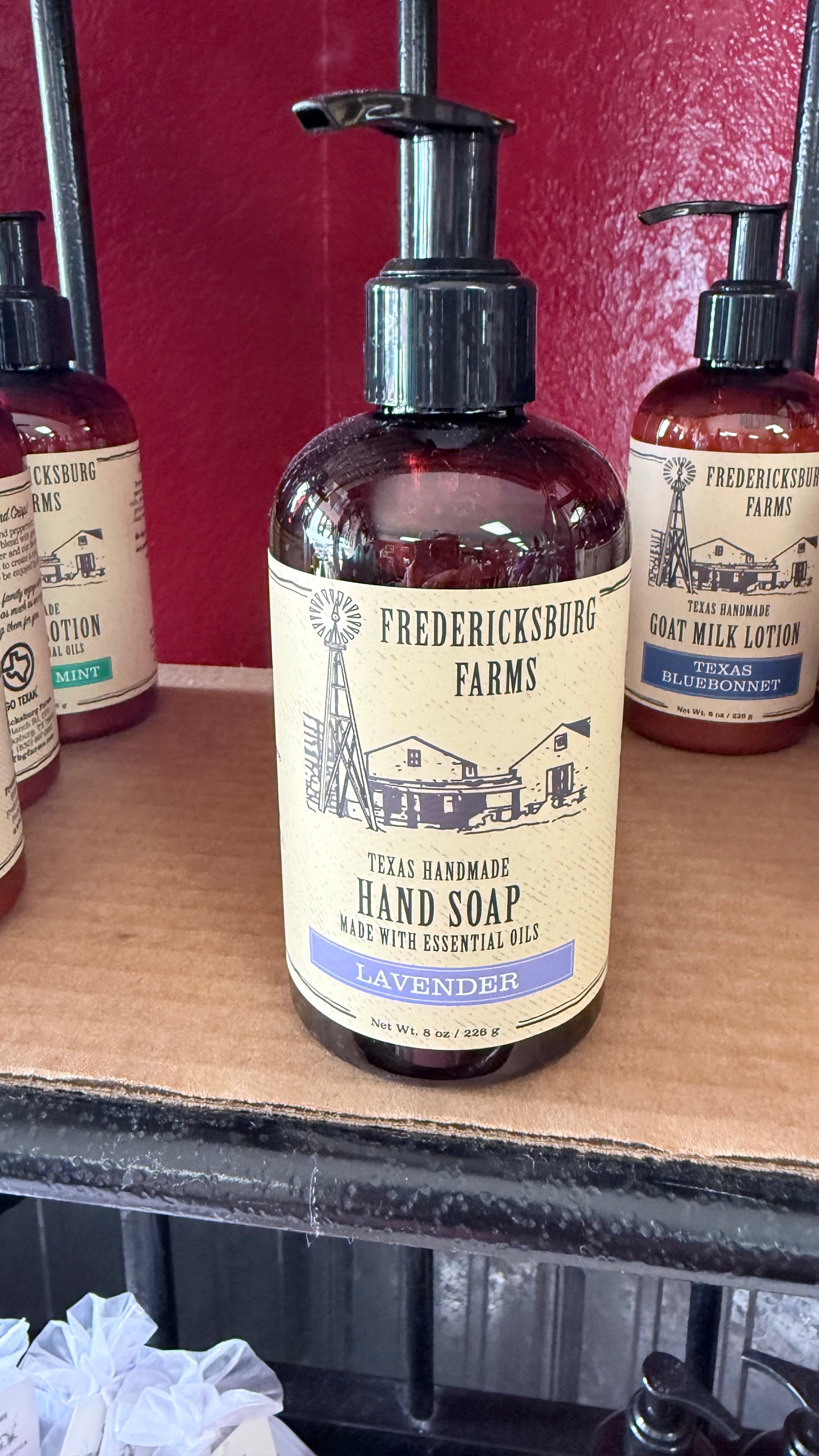 Fredericksburg Farms, Texas handmade hand soap made with essential oils in lavender