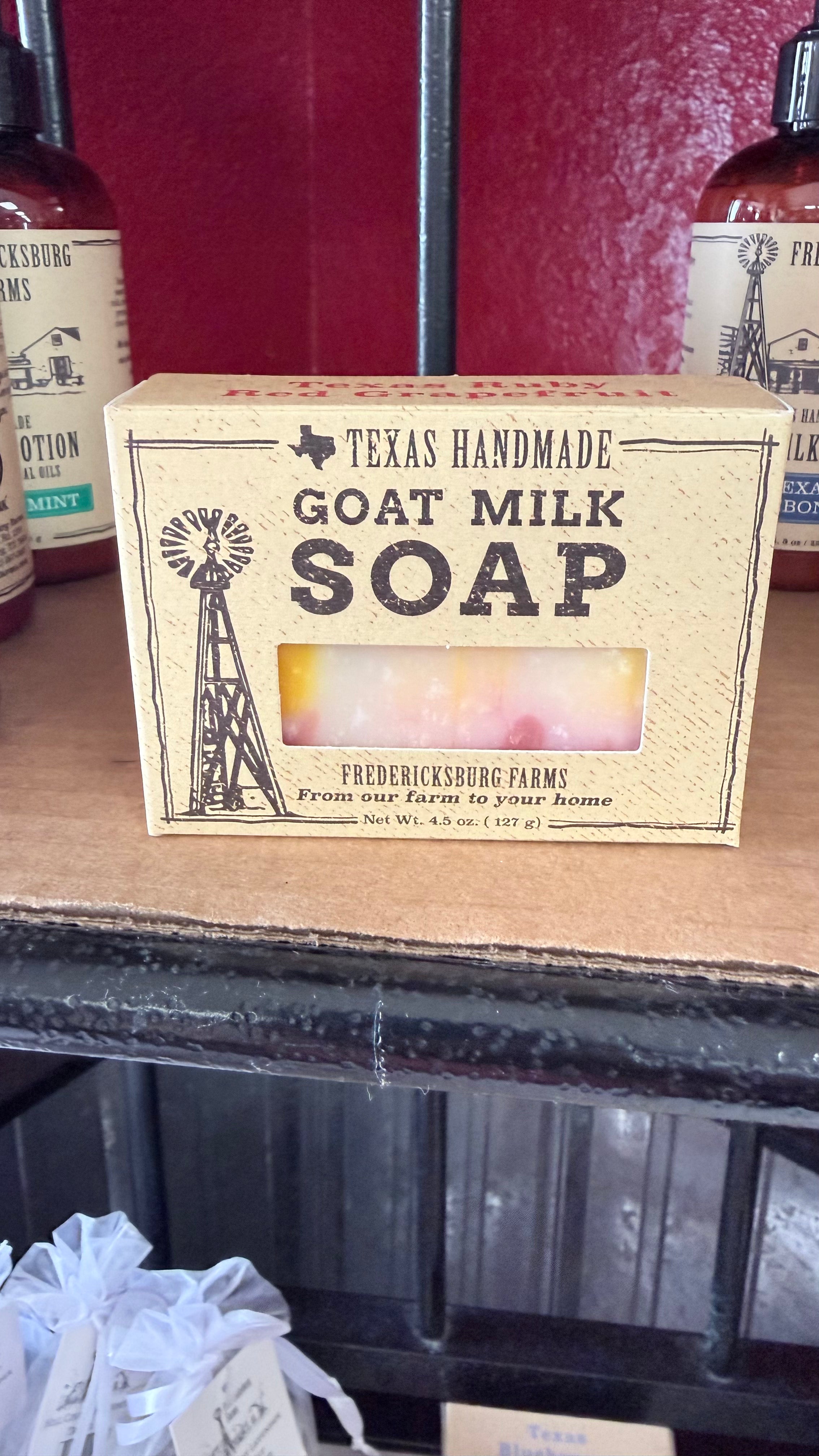 Fredericksburg Farms, Texas handmade goat milk soap in Texas Ruby