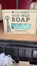 Fredericksburg Farms, Texas handmade goat milk soap in River Oaks Rosemary mint